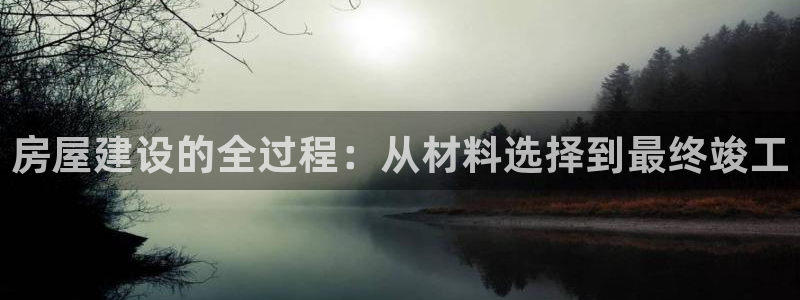 LV国际游戏大厅下载：房屋建设的全过程：从材料选择到最终竣工