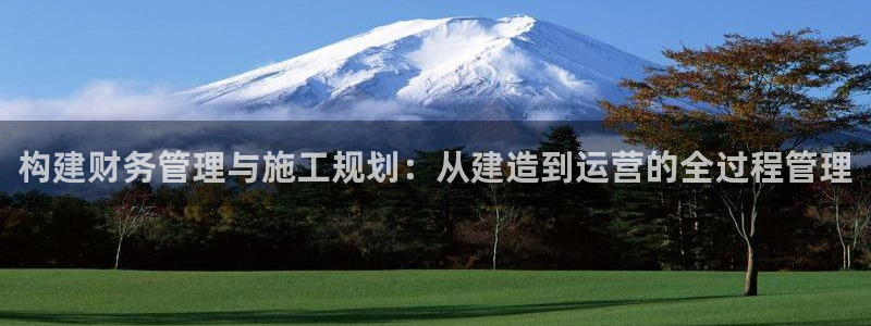 LV国际登录：构建财务管理与施工规划：从建造到运营的全过程管理